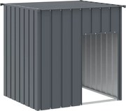 vidaXL Cușcă pentru câini cu acoperiș antracit 110x103x109 cm oțel galvanizat