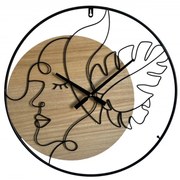 Ceas decorativ din metal si MDF, ø 60 cm, Elegant B Mauro Ferreti