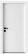 Usa Interior din MDF Novo Doors NDF06 LUX PREMIUM SOFT TOUCH, Cadru din Lemn Masiv, KIT COMPLET, Toc Reglabil de 10 CM INCLUS, Plinta pe Ambele Parti