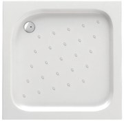 Cadita dus patrata Deante Funkia alb 90x90 cm