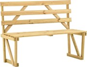 vidaXL Bancă de grădină, 120 cm, lemn de pin tratat
