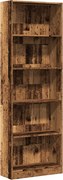 vidaXL Bibliotecă, lemn vechi, 60x24x176 cm, lemn prelucrat