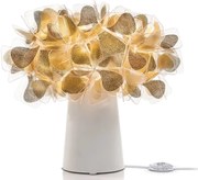 Veioza design unicat realizata manual Clizia Mama Non Mama Gold/ White