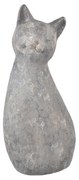 InDecor Pisică ceramică Meg gri, 24 x 20 x 53 cm, 53 cm