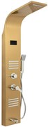 Panou dus hidromasaj inox 5 functii Digital-Gold Satin TRENDY S