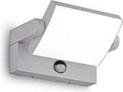 Ideal Lux - Aplică LED de exterior cu senzor SWIPE LED/21W/230V CRI90 IP54 gri