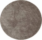 vidaXL Covor ISTAN, cu fire înalte, aspect lucios, gri, Ø 100 cm