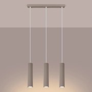 Brilagi - Lustră LED pe cablu CRESTO, 3x GU10 / 10W / 230V, taupe
