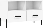 vidaXL Comodă TV, alb, 80x36x50 cm, lemn prelucrat