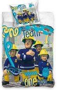 Pompierul Sam Set de lenjerie de pat Team Goal 140×200cm, 70x90 cm