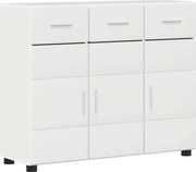 vidaXL Bufet FLORIN Alb lucios 88,5 x 30,5 x 73 cm Lemn compozit