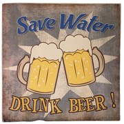 Tablou DRINK BEER, 30x30cm