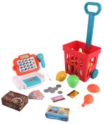 Casierie pentru magazin de jucării cu cărucior de cumpărături, 32 buc