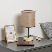 Lampă de masă Brilagi NUBILA WOOD 1xE27/25W/230V stejar/maro