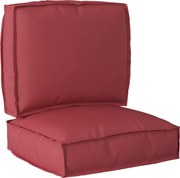 vidaXL Set de perne pentru palet 2 pcs Roșu Vin Material Oxford