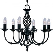 Candelabru elegant stil clasic Zanzibar negru 6L 3379-6 SRT