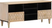 vidaXL Comodă TV, 100x33x46 cm, lemn masiv de mango