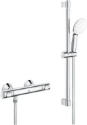 Baterie dus termostatata Grohe Grohtherm 500 crom lucios cu set de dus