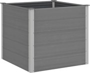 vidaXL Strat înălțat de grădină, gri, 100 x 100 x 91 cm, WPC