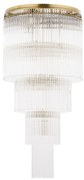 Lustra design LUX diametru 35cm din alama decorata cu sticla Filago