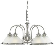 Lustră pe lanț Searchlight 1045-5 AMERICAN DINER 5xE14/60W/230V crom