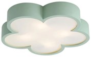 Plafonieră pentru copii verde cu alb - Lucille