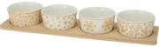 Set boluri de servire Golden on white, 4 buc.