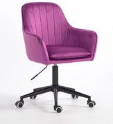 HR2022K Fucsia din Catifea Bază Neagră