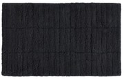 Covoraș din bumbac pentru baie Zone Tiles, 50 x 80 cm, negru