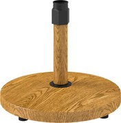 Outsunny Bază pentru Umbrelă de Soare cu Roți, Φ48x44 cm, Lemn Natural | Aosom Romania