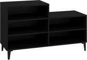 vidaXL Pantofar, negru, 102x36x60 cm, lemn compozit