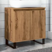 vidaXL Dulap de baie, stejar artizanal, 58x33x60 cm, lemn prelucrat