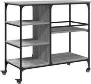 vidaXL Cărucior de bucătărie, gri sonoma 100x45x89,5 cm lemn prelucrat