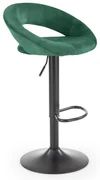 Scaun tip bar Herlinda (verde închis + negru). Promo -7%. 1039562