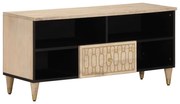 vidaXL Comodă TV, 100x33x46 cm, lemn masiv de mango