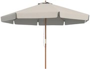 Outsunny Umbrelă de Grădină cu Corzi, Deschidere Reglabilă și Orificii de Ventilație, Ø325x250 cm, Gri | Aosom Romania