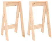 vidaXL Scaune, 2 buc., 40x40x75 cm, lemn masiv de pin