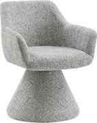 Scaun pivotant AMBIENTO tesatura Chenille gri