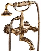 Baterie cada bronz antichizat -model cu broderie TRENDY S