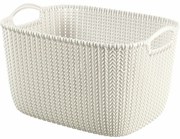 Cutie de depozitare Curver Knit 19 l, crem