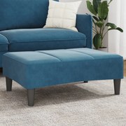 vidaXL Taburet, albastru, 77x55x31 cm, catifea