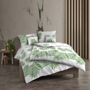 Lenjerie de pat din bumbac Kvalitex Tropical alb, 200 x 200 cm, 2 buc. 70 x 90 cm