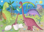 Ilustrație Cute Dinosaur in the Jurassic Park, Carla Daly