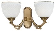 Aplica clasica design italian din alama si sticla 8651 RA-A. 8651/2