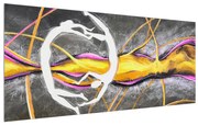 Tablou abstract - pictura cu dansatori (120x50 cm), în 40 de alte dimensiuni noi