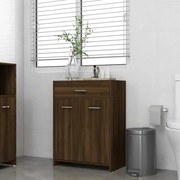vidaXL Dulap de baie, stejar maro, 60x33x80 cm, lemn prelucrat