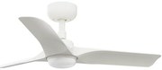 Ventilator LED dimabil FARO 33824-1TW HEY S LED/10W/230V 2700/4000/6000K alb + telecomandă