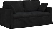 vidaXL Canapea Negru 158 x 78 x 80 cm Catifea