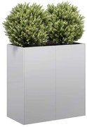vidaXL Jardinieră 80x40x80 cm oțel galvanizat