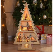 Brilagi - Brad decorativ de Crăciun cu LED, 3xAA